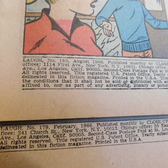 Vintage Archie Series Laugh Comic Books 1966 Lot of 2 - Picture 3 of 5